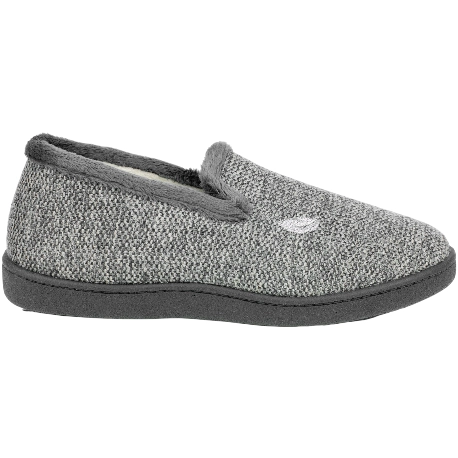Zapatilla Cerrada Gris Manarola Plana Plumaflex 12018