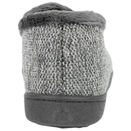 Zapatilla Cerrada Gris Manarola Plana Plumaflex 12018