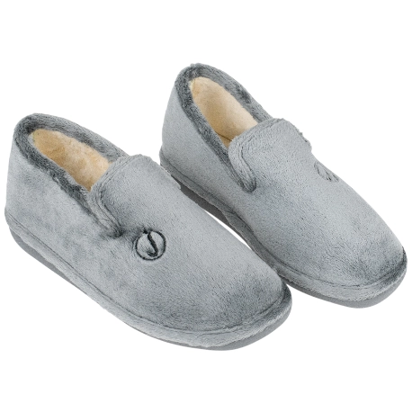 Zapatillas Cerrada Hombre Gris Ligera Suela Parquet Plana Javer 26-27