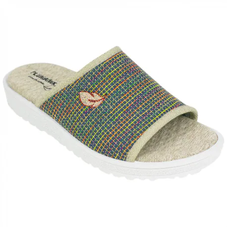 Zapatilla Descalza Pinki Casa Azul Indigo Plana Plumaflex 80073