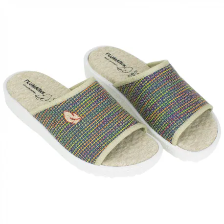Zapatilla Descalza Pinki Casa Azul Indigo Plana Plumaflex 80073