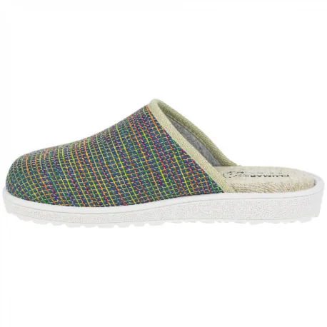 Zapatilla Casa Descalza Plana Plantilla Extraíble Plumaflex 80074 Indigo