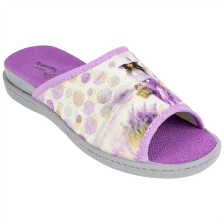 Zapatilla Abierta Pinki Chica Lavanda Plumaflex 12404