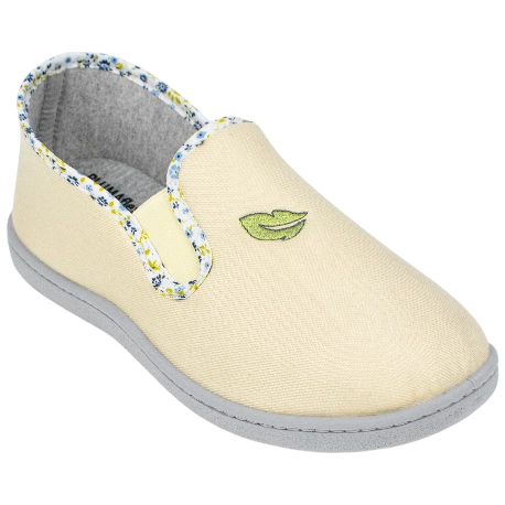 Zapatilla Cerrada Casa Verano Pure Bamboo Plana Plumaflex 12361