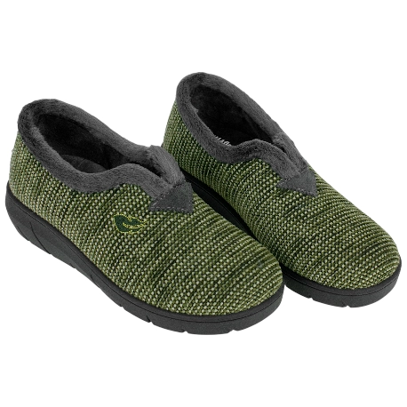 Zapatilla Casa Cerrada Verde Cuña Media Plumaflex 14238 Copete Twist
