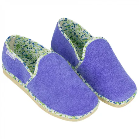 Zapatillas Cerradas Casa Mujer Ligeras Rizo Flores Planas Salemera DS40812