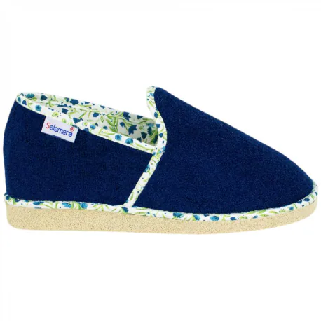 Zapatillas Cerradas Casa Mujer Ligeras Rizo Flores Planas Salemera DS40812