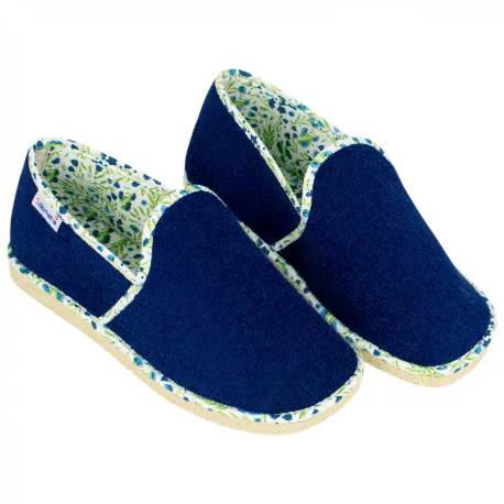 Zapatillas Cerradas Casa Mujer Ligeras Rizo Flores Planas Salemera DS40812