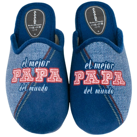 Zapatilla Descalza Plana El Mejor Papá del Mundo Alcalde 35007