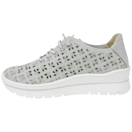 Zapatilla Confort Tela Troquelada Cuña Media Plumaflex A40040