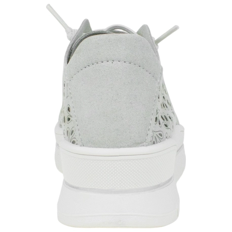 Zapatilla Confort Tela Troquelada Cuña Media Plumaflex A40040