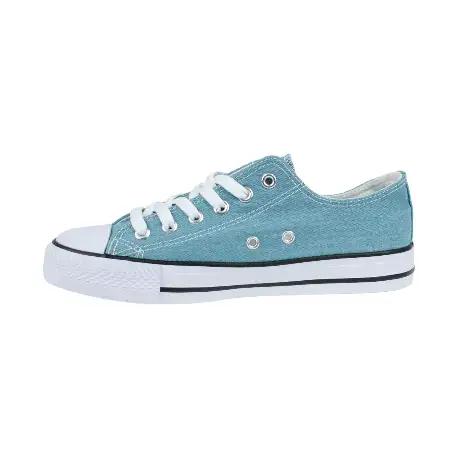 Zapatilla Lona Puntera de Goma Mujer 7-A12F