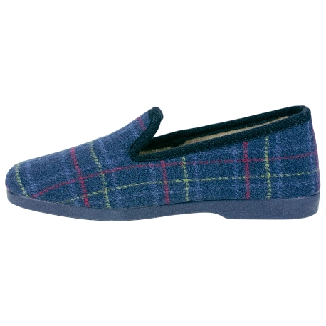 Zapatillas de Andar por Casa Mujer Invierno Cerradas Estampado a Cuadros Modelo 101
