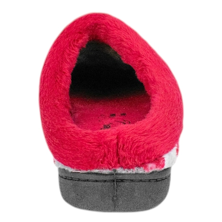 Zapatillas Descalzas Planas de Casa Rojo Estampado Maffy Plumaflex 12281