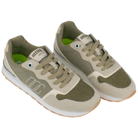 Zapatillas Casuales Mujer Planas Cordones Mustang 60441