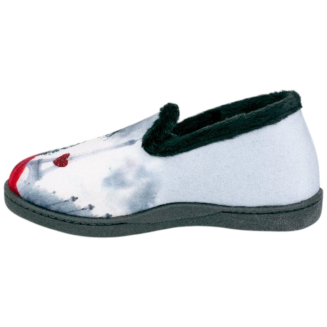 Zapatillas Plumaflex cerradas negro estampadas Chica Parque Paris 12215