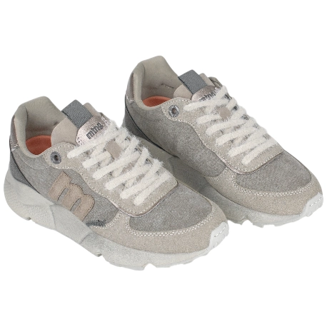 Zapatillas Urbanas Beis Extra Ligeras Cordones Pelo Mustang 60883 Climb