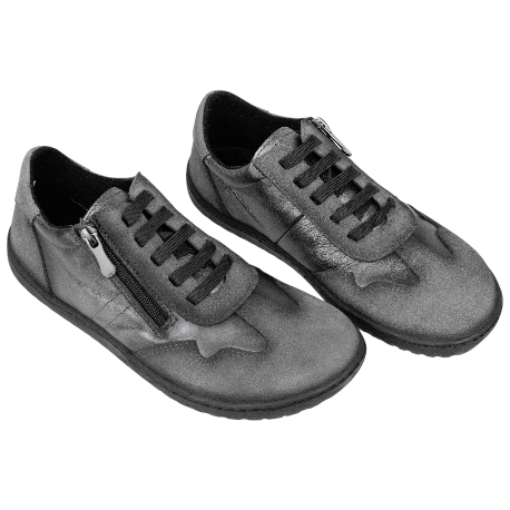 Zapato Barefoot Mujer Piel Cordones y Cremallera Vivant V-2754