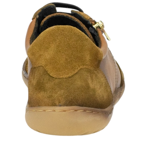 Zapato Barefoot Mujer Piel Cordones y Cremallera Vivant V-2754