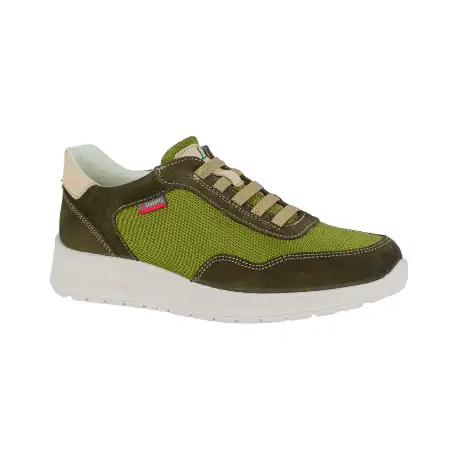 Zapatos Casual de Hombre Verano Verde Serraje y Rejilla Luisetti 36215BI-2