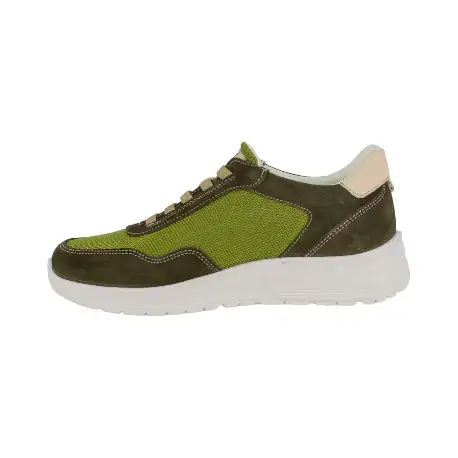 Zapatos Casual de Hombre Verano Verde Serraje y Rejilla Luisetti 36215BI-2