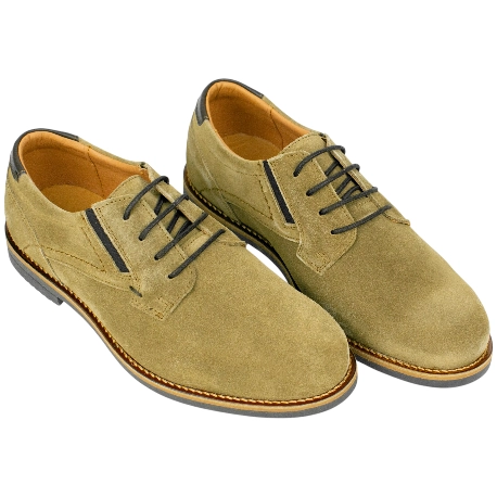 Zapato Vestir Hombre Piel Ante Plano Innova Shoes 3010