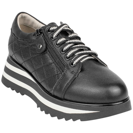 Zapatos Casuales de Piel con Plataforma y Cuña - GARDENIA 01 by CHK10