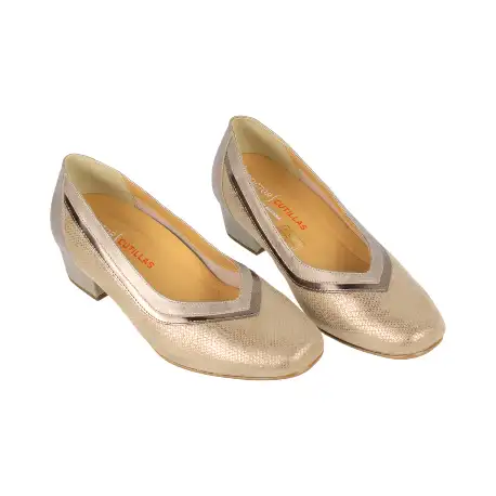Zapatos de Salón Mujer Tacón Bajo Licra Plantilla Extraíble Doctor Cutillas 81196