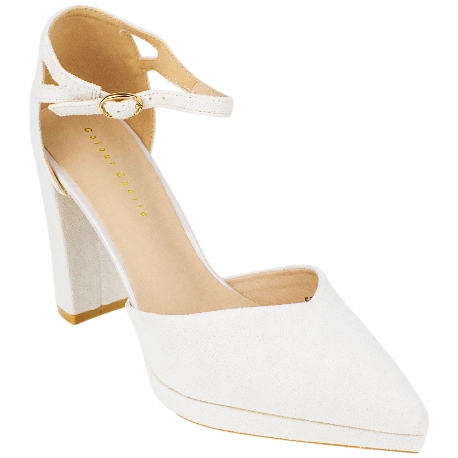 Zapato de Salón Punta Talón Pulsera Tacón Alto y Plataforma Colour Cherie 588-572
