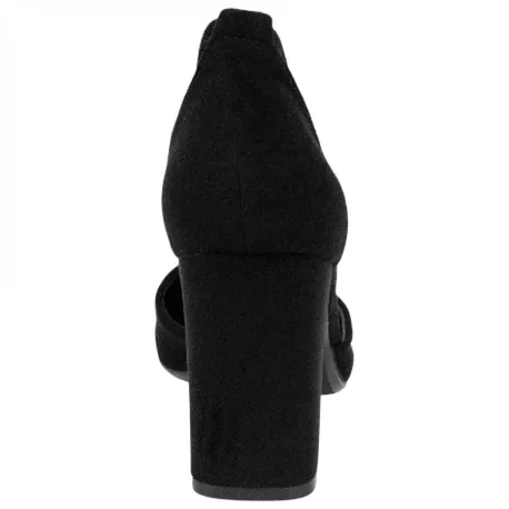 Zapato de Salón Punta Talón Tacón Ancho Alto Ideal Shoes 8758