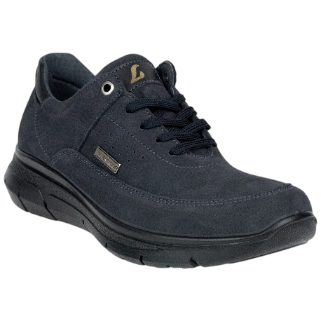 Zapato Piel Nobuck  Azul Marino Cordones Waterproof Luisetti 36102NO-W