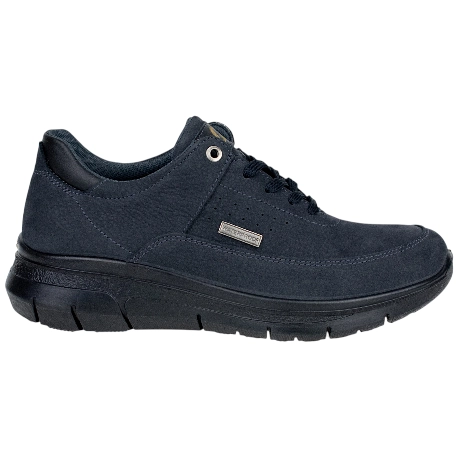 Zapato Piel Nobuck  Azul Marino Cordones Waterproof Luisetti 36102NO-W