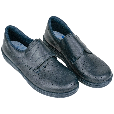 Zapatos de Trabajo Hombre Cerrado Calado Azul Marino Percla 293