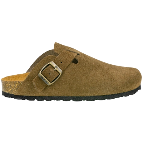 Zuecos de  piel serraje para hombre Autenti con piso bio de corcho - Autenti 355